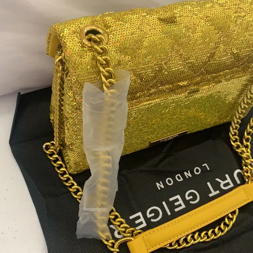 KURT GEIGER LONDON KENSINGTON SEQUINS CROSSBODY - Picture 13 of 16